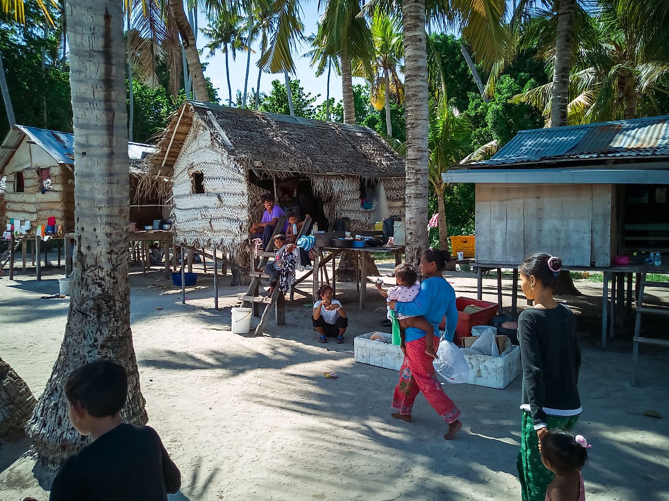 Bajau Laut people in their village in Sibuan island, Semporna. Image credit: ellinnur bakarudin/Shutterstock.com