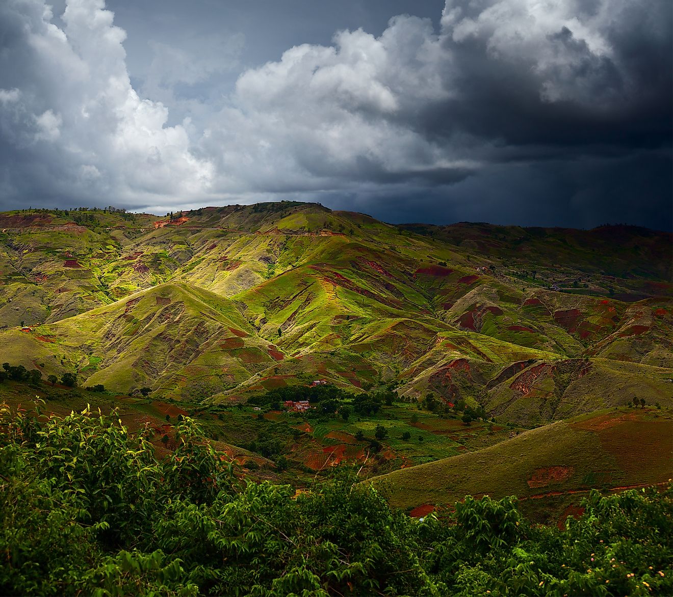 Rain clouds gather over Madagascar's mountains. Image credit: Dudarev Mikhail/Shutterstock.com