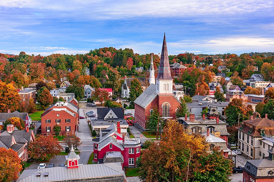 Montpelier, Vermont, the smallest state capital by population. 