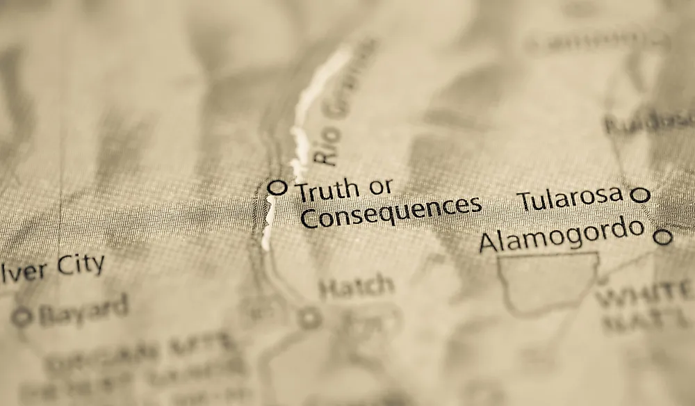 Truth or Consequences is located on the Rio Grande.