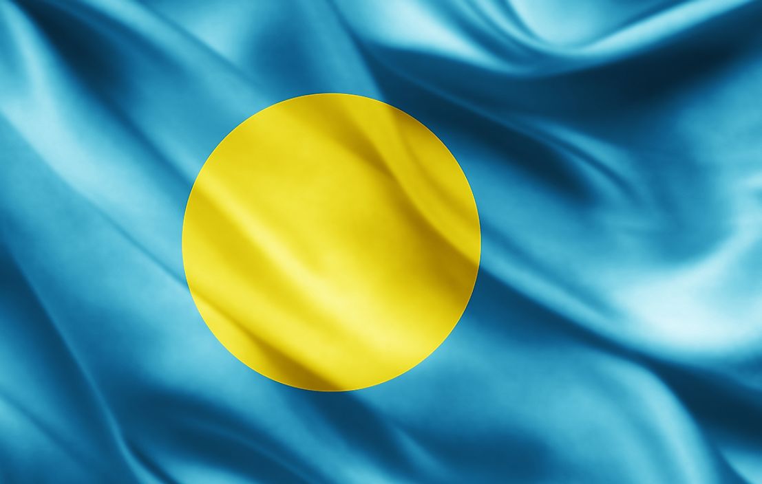 The flag of Palau.