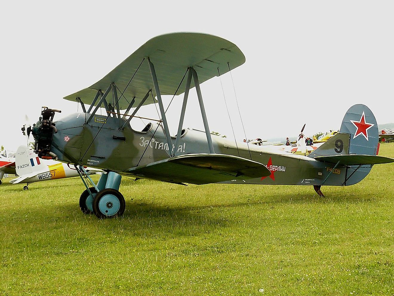 A Polikarpov Po-2, the aircraft type used by the all-women regiment of the Soviet Union.