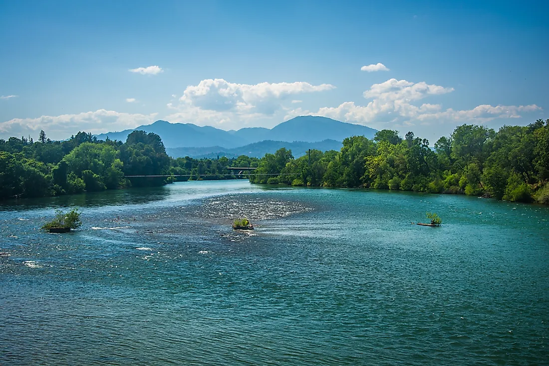 The Sacramento River near Redding, California. 