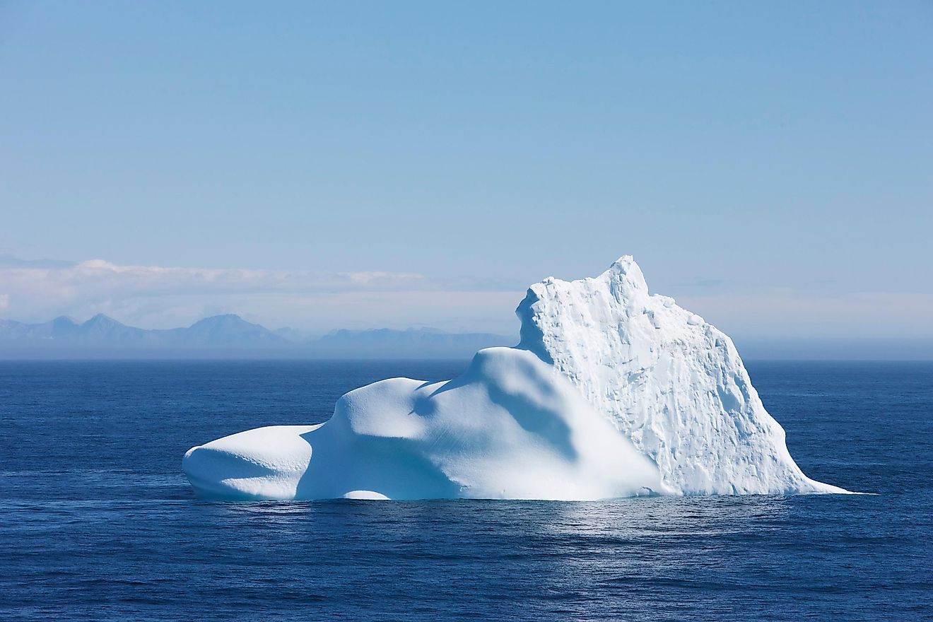 The reason icebergs are floating on the sea surface is because of this lower density.