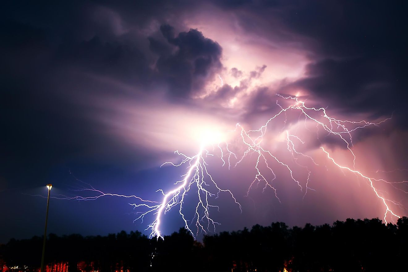 Thunderstorms accumulate energy due to the movement of air and convective heat transfer.