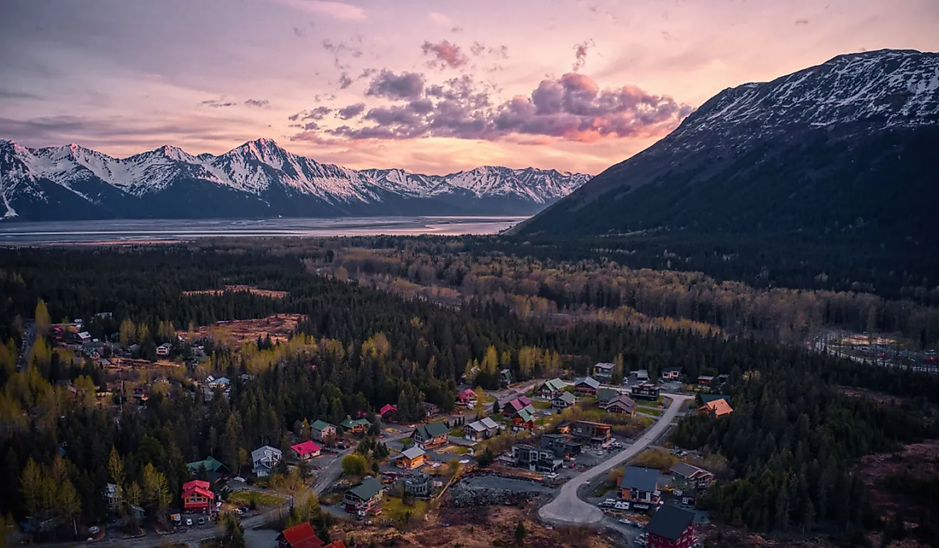 Resort town of Girdwood, Alaska.