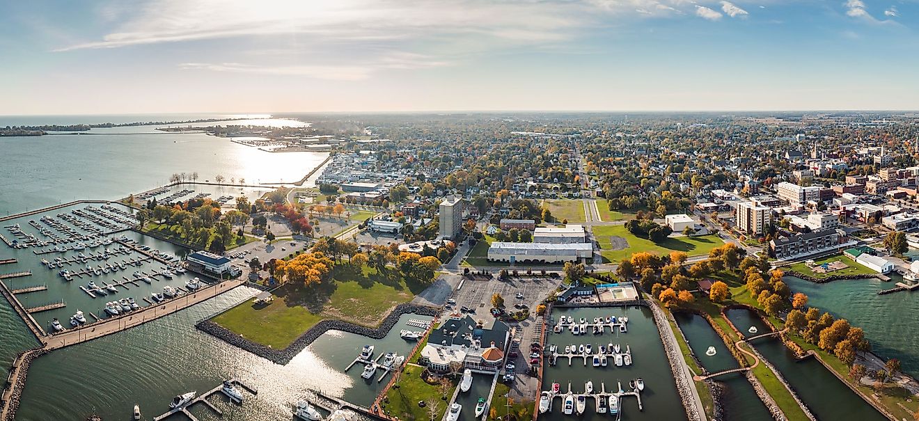 Sandusky Ohio Aerial View