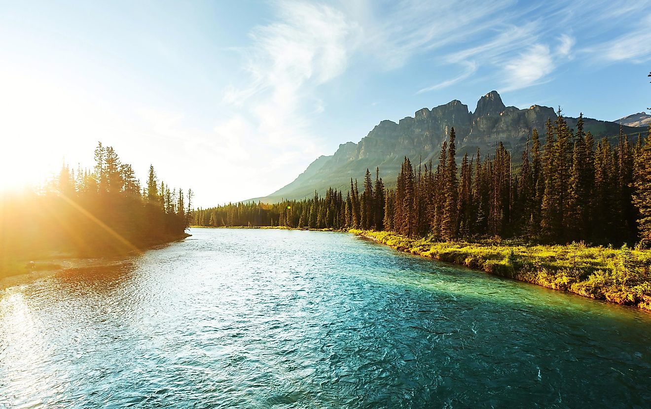 Castle Mountain in Banff, Alberta.