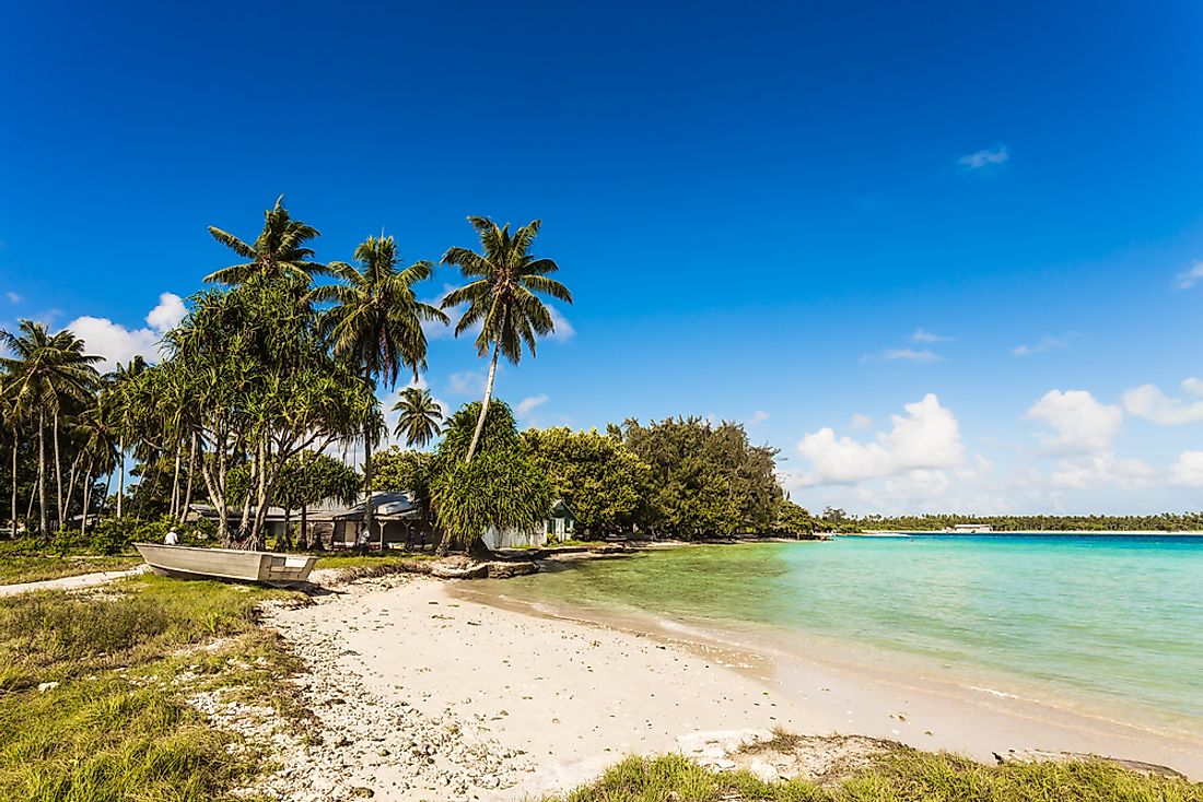 A large proportion of the population of Kiribati depends on fishing and subsistence farming.