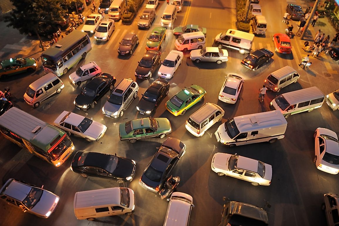 Sometimes, the traffic situation in China can be chaotic. 