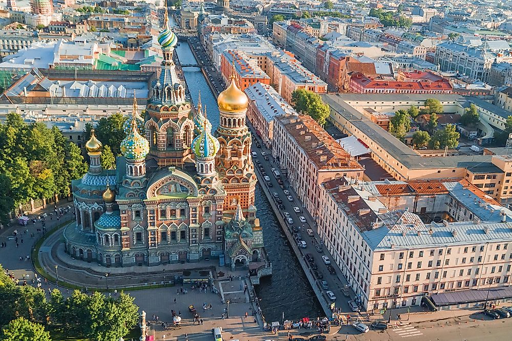 The streets of Saint Petersburg, Russia. 