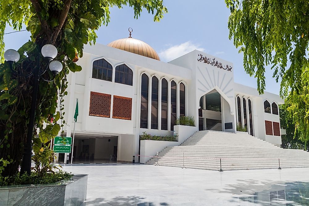 Grand Friday Mosque in the Maldives. 