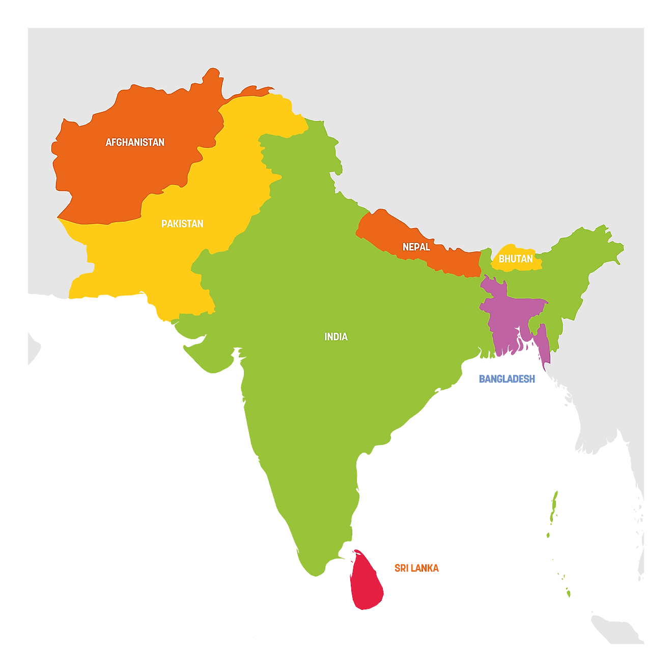 sri lanka map india