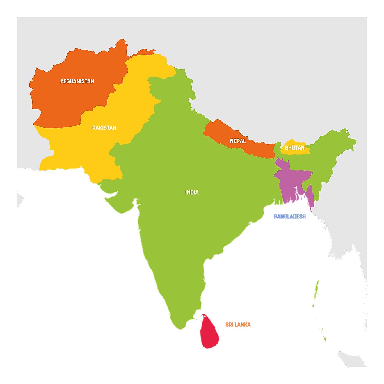 Indian Subcontinent Political Map Images And Photos Finder