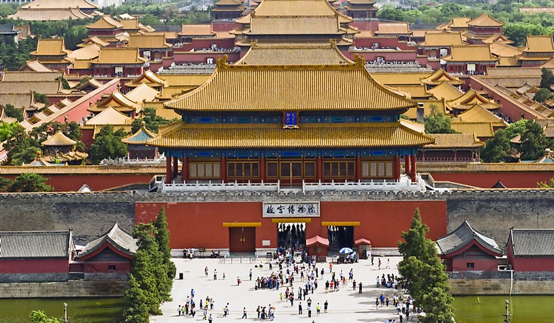The Forbidden City is a palace complex in central Beijing, China.