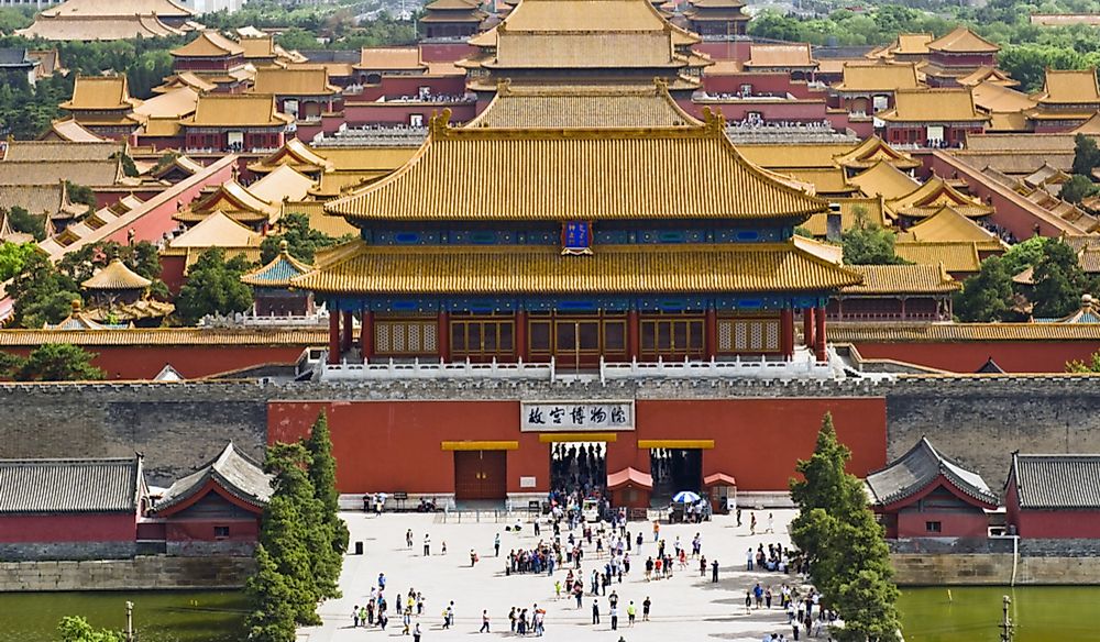 The Forbidden City is a palace complex in central Beijing, China.