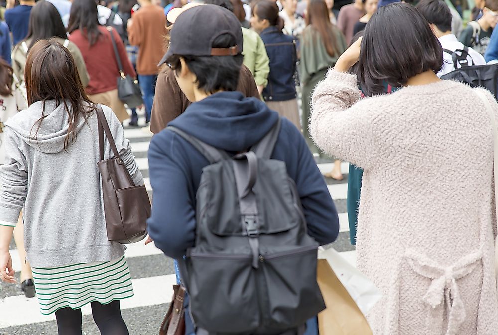 Students in Tokyo. 