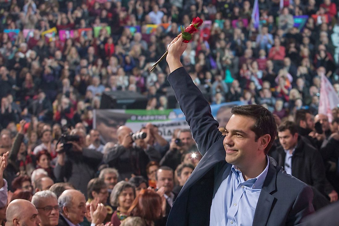 Alexis Tsipras, the prime minister of Greece. Editorial credit: Arvnick / Shutterstock.com.