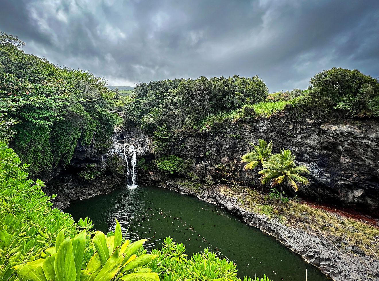 Waterfall in Haleakala National Park Hawaii