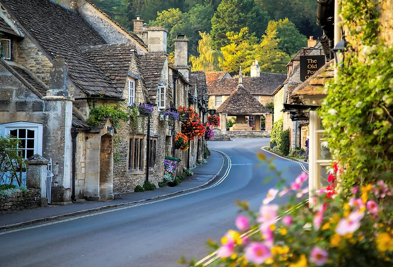 Castle Combe Old Post Office in the Cotswolds. 
