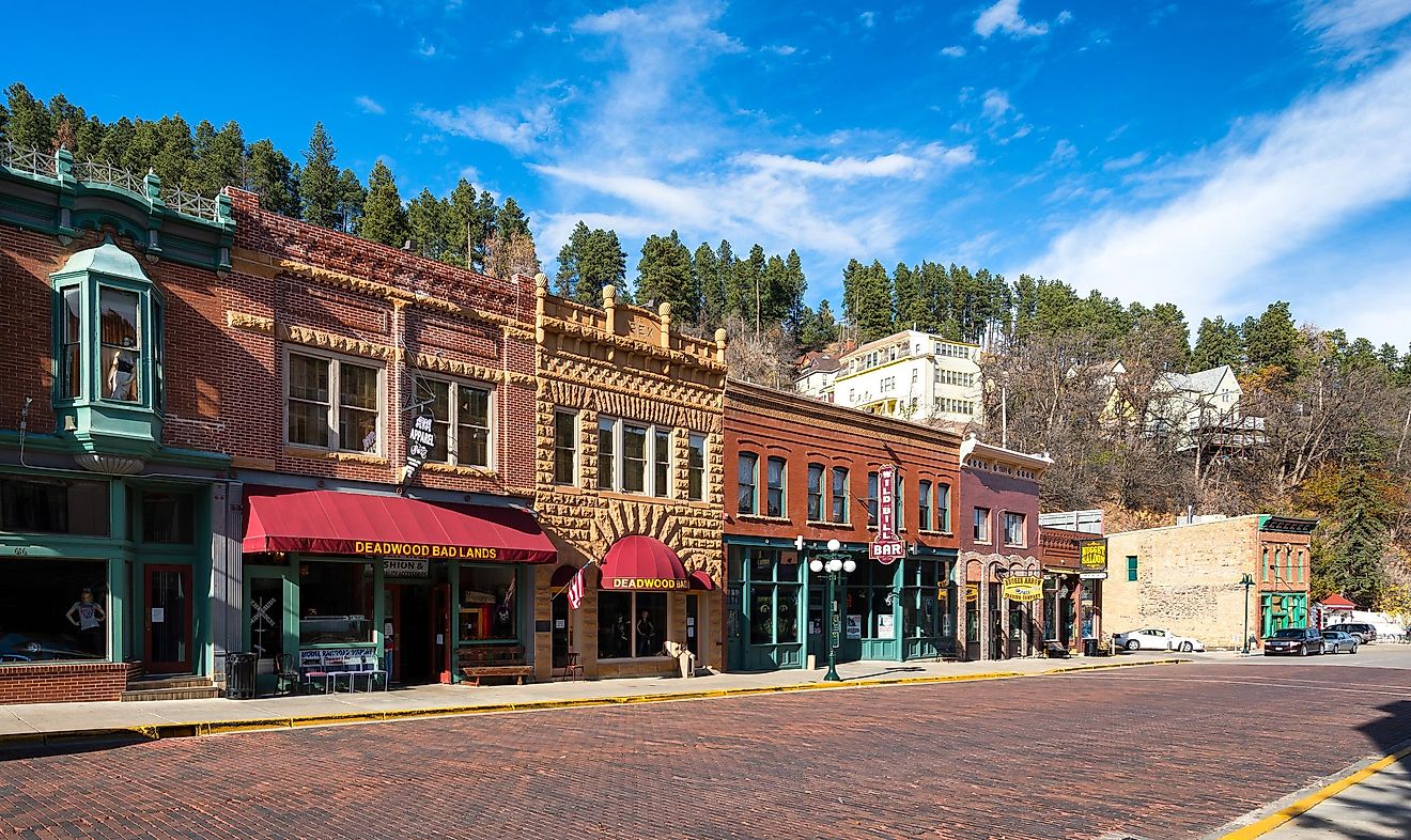 Downtown Deadwood, South Dakota.