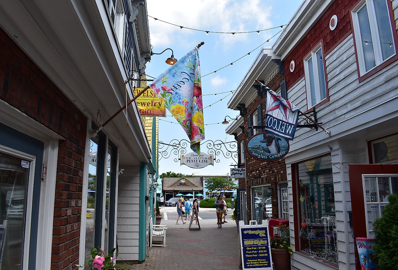 Penny Lane Mall, Rehoboth Beach, Delaware. Image credit Foolish Productions via Shutterstock