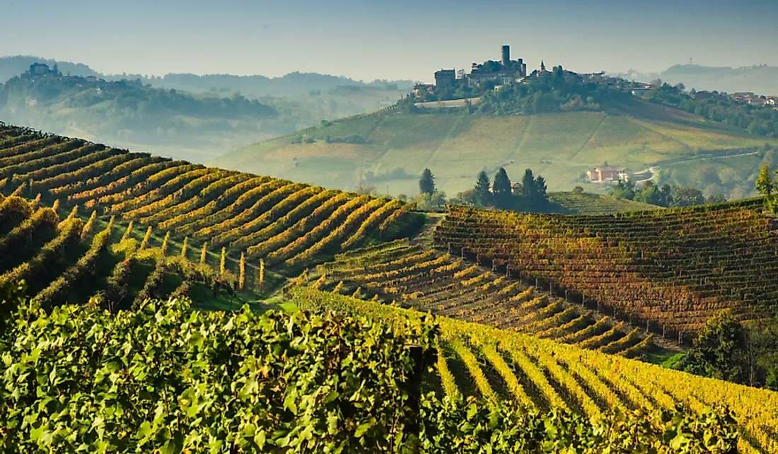 Italy leads the world in wine production. Editorial credit: Giorgio1978 / Shutterstock.com