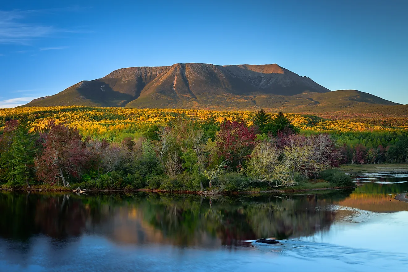 Mount Katahdin in Baxter State Park, Maine.