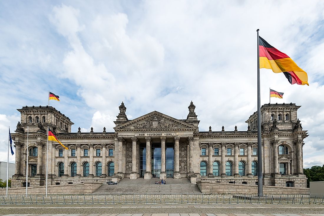 The Reichstag (seat of German parliament). 