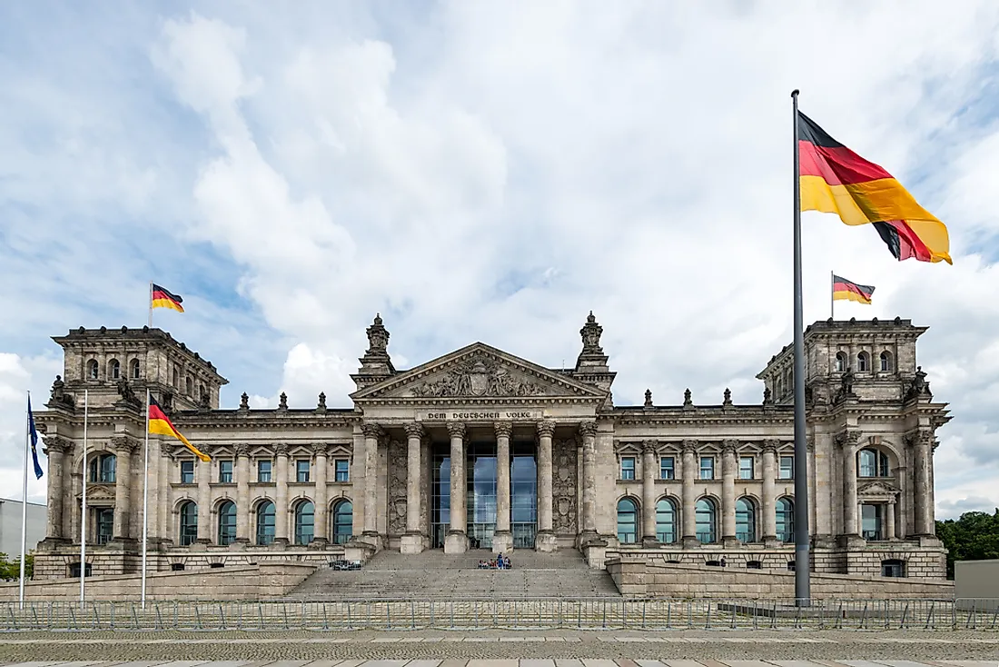 The Reichstag (seat of German parliament). 