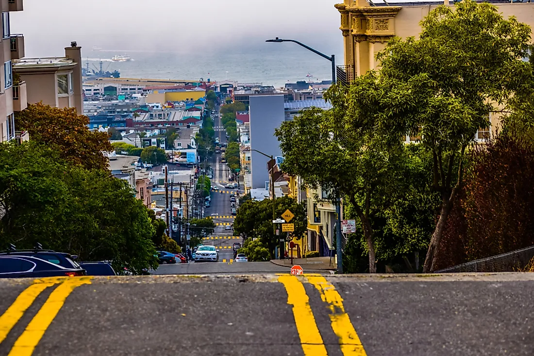 Streets free from snow in San Francisco. 