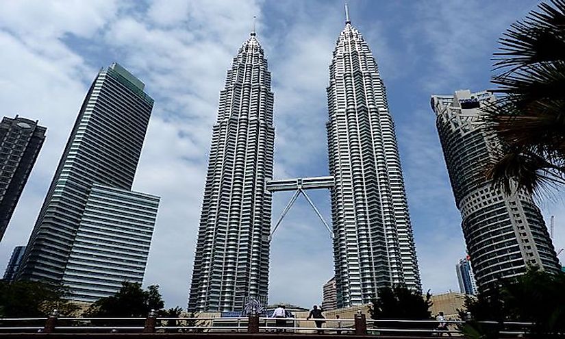 Kuala Lumpur, the financial center of Malaysia.