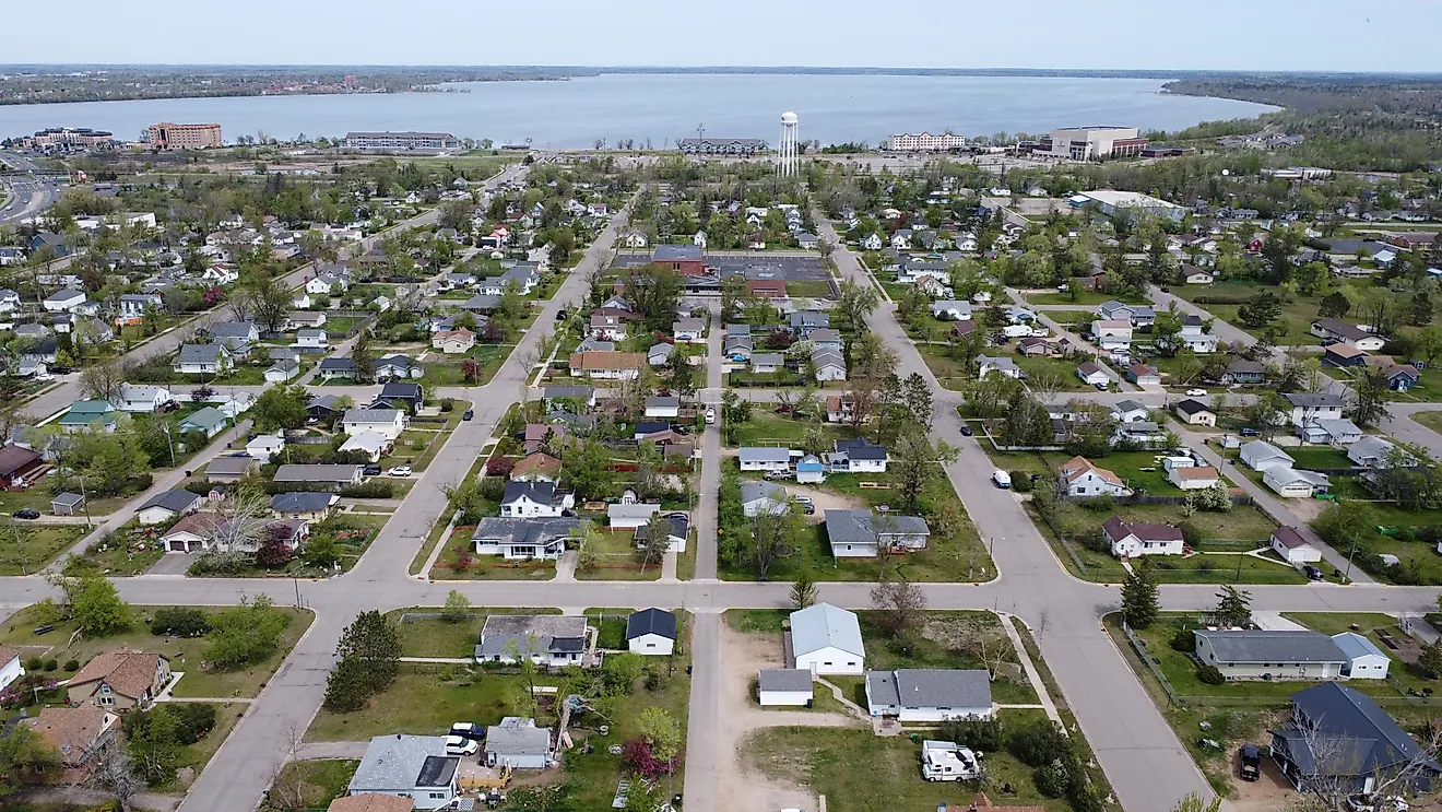 Bemidji Minnesota in the Spring