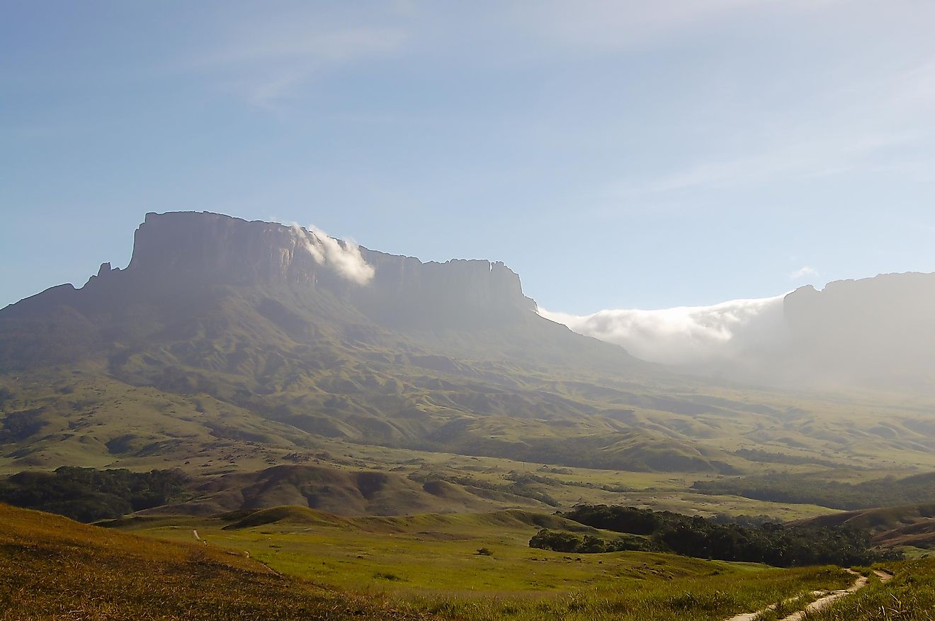 The summit of Mount Roraima, as seen from the Venezuelan side.