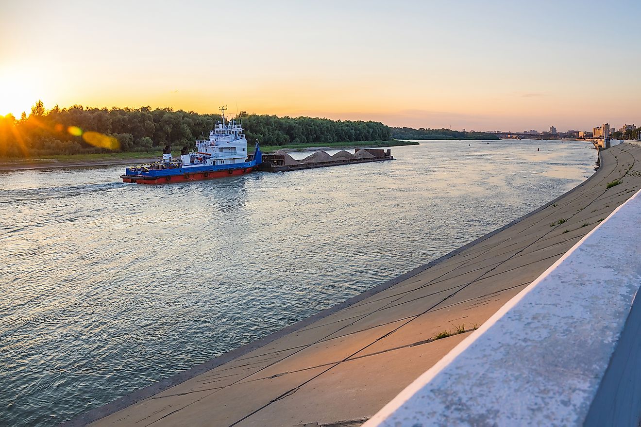 Irtysh River in Russia.