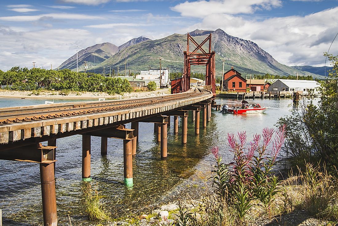 A bridge in the Yukon territory. 