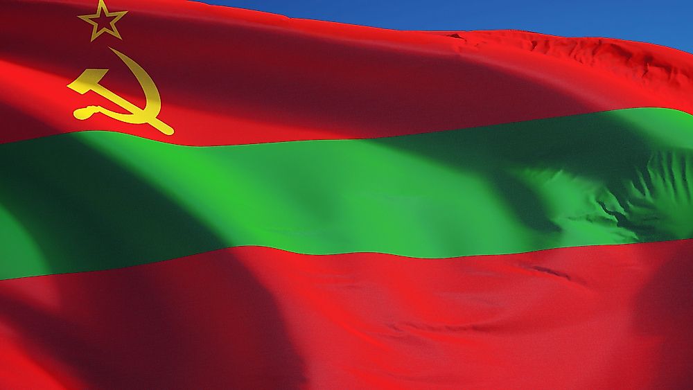 The flag of Transnistria.
