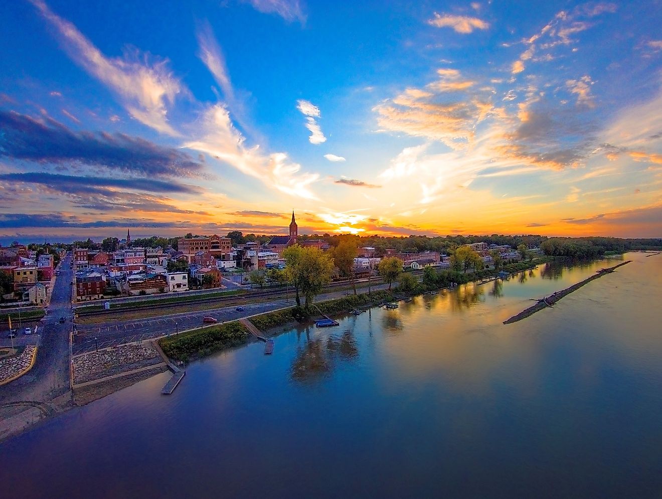 Washington, Missouri, colorful landscape photo. Editorial Credit: City of Washington, Missouri Government 