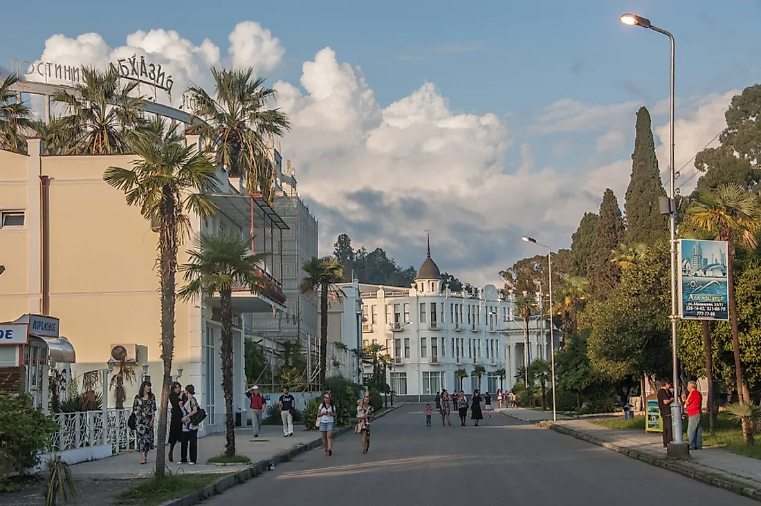 Sukhumi, the capital city of Abkhazia. Editorial credit: Evgeny Shmulev / Shutterstock.com.