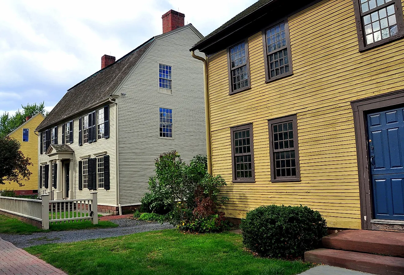 Silas Deane House, Joseph Webb House, and the Isaac Stevens House, Wethersfield, Connecticut. Image credit LEE SNIDER PHOTO IMAGES via Shutterstock