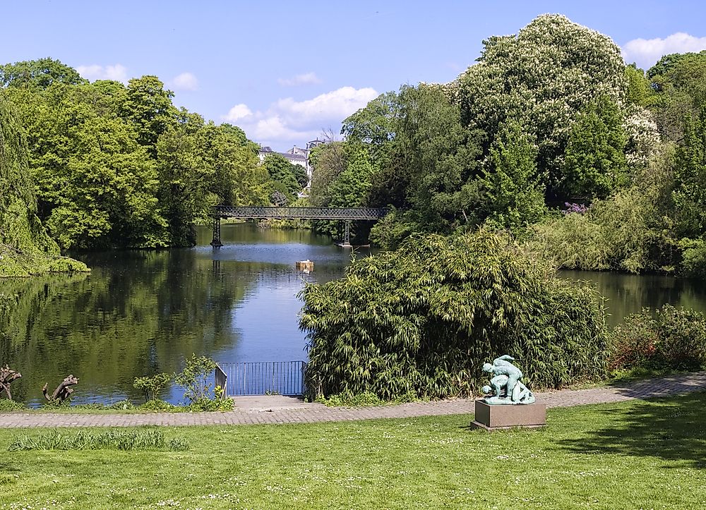 One of Copenhagen's city parks. 