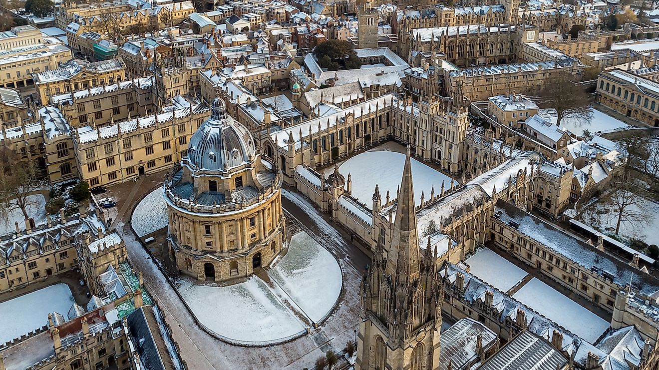 Aerial view of central Oxford, United Kingdom. Image credit: Alexey Fedorenko/Shutterstock.com