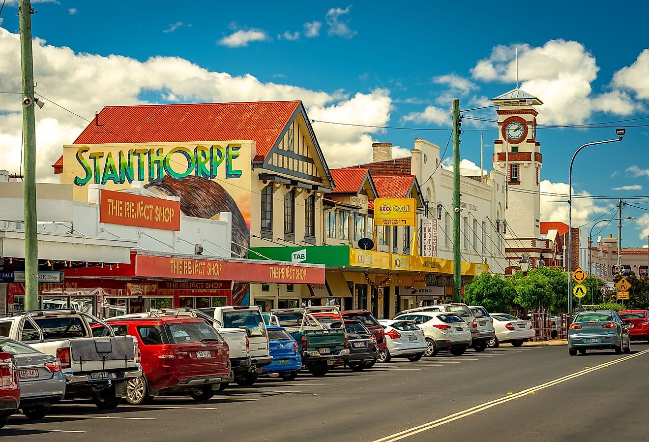 Main Street of Stanthorpe, Queensland. Image credit Alex Cimbal via Shutterstock.