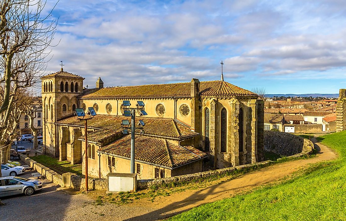 The cathedral of Carcassonne. 