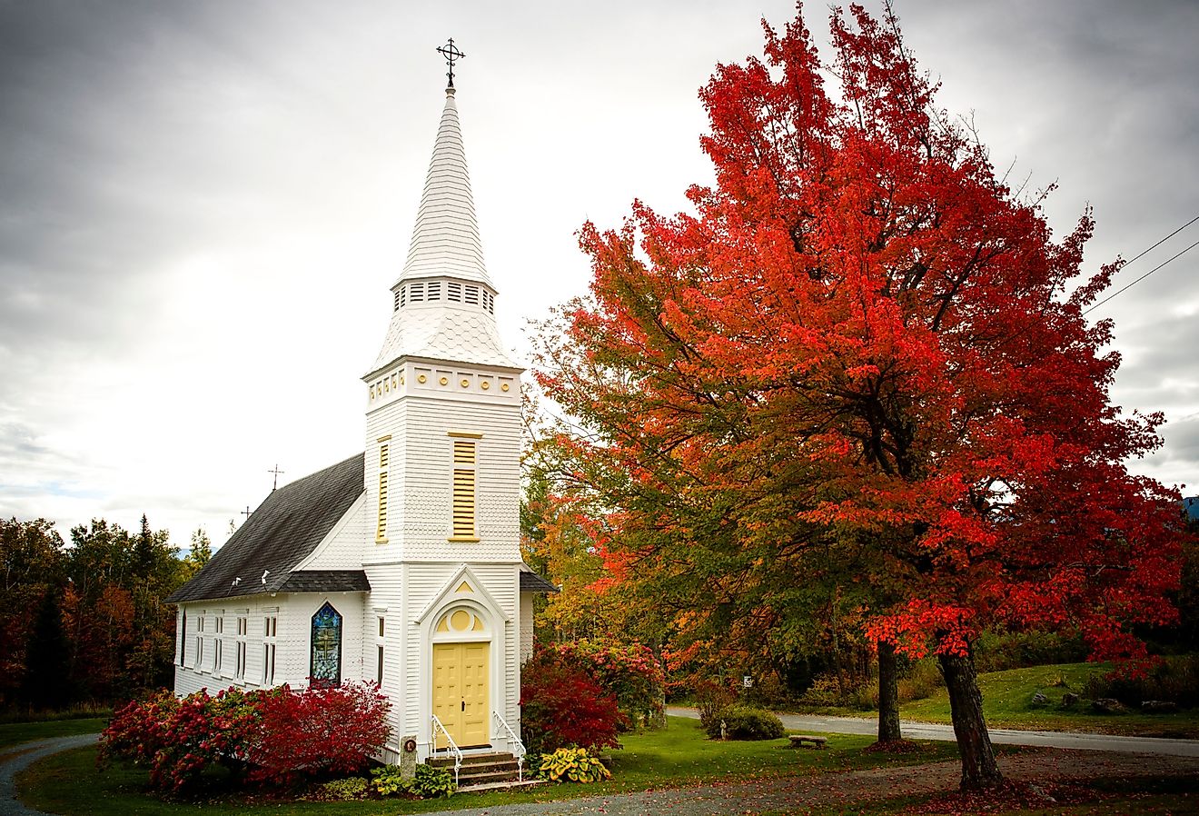 Saint Matthew's chapel in Sugar Hill, New Hampshire.