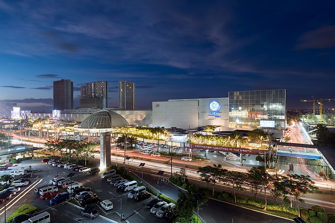 SM City North EDSA Mall the largest mall in the Philippines. Editorial credit: r.nagy / Shutterstock.com