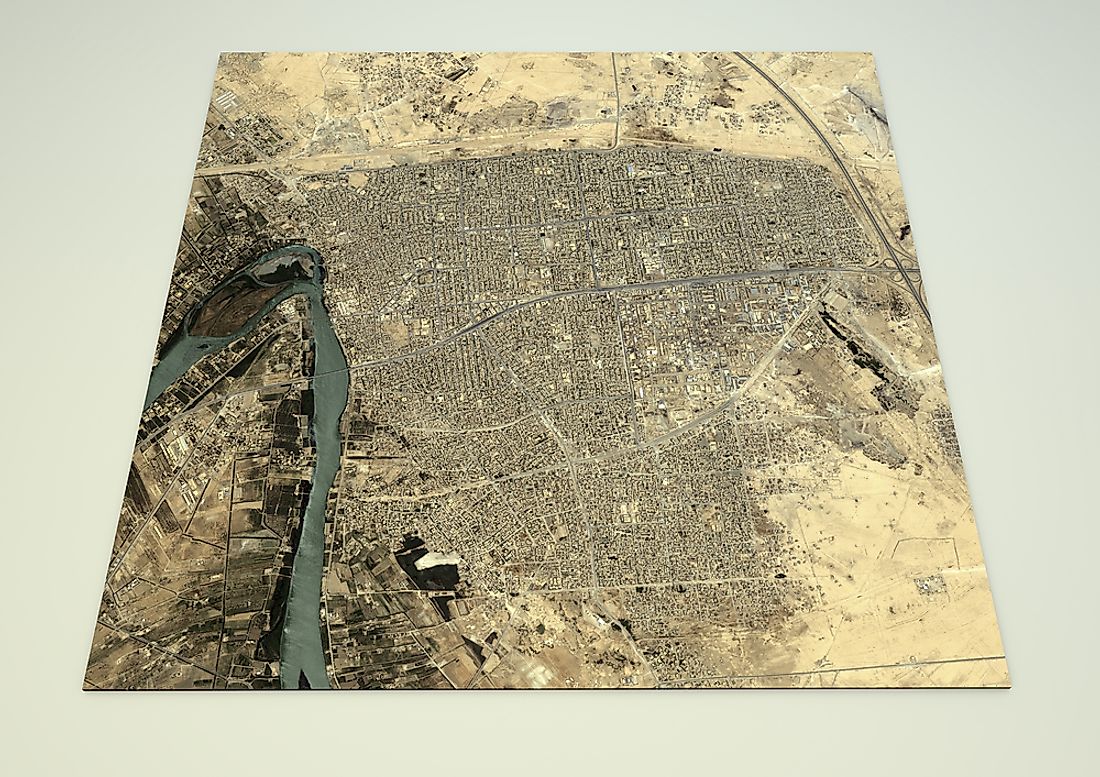 A map of Fallujah. 