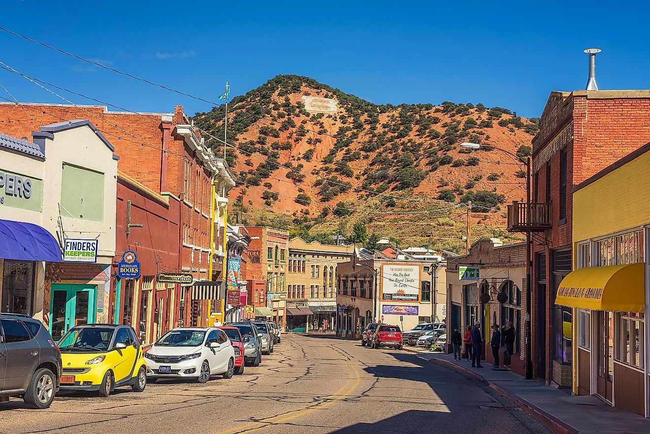 Downtown Bisbee located in the Mule Mountains, Arizona, via Nick Fox / Shutterstock.com