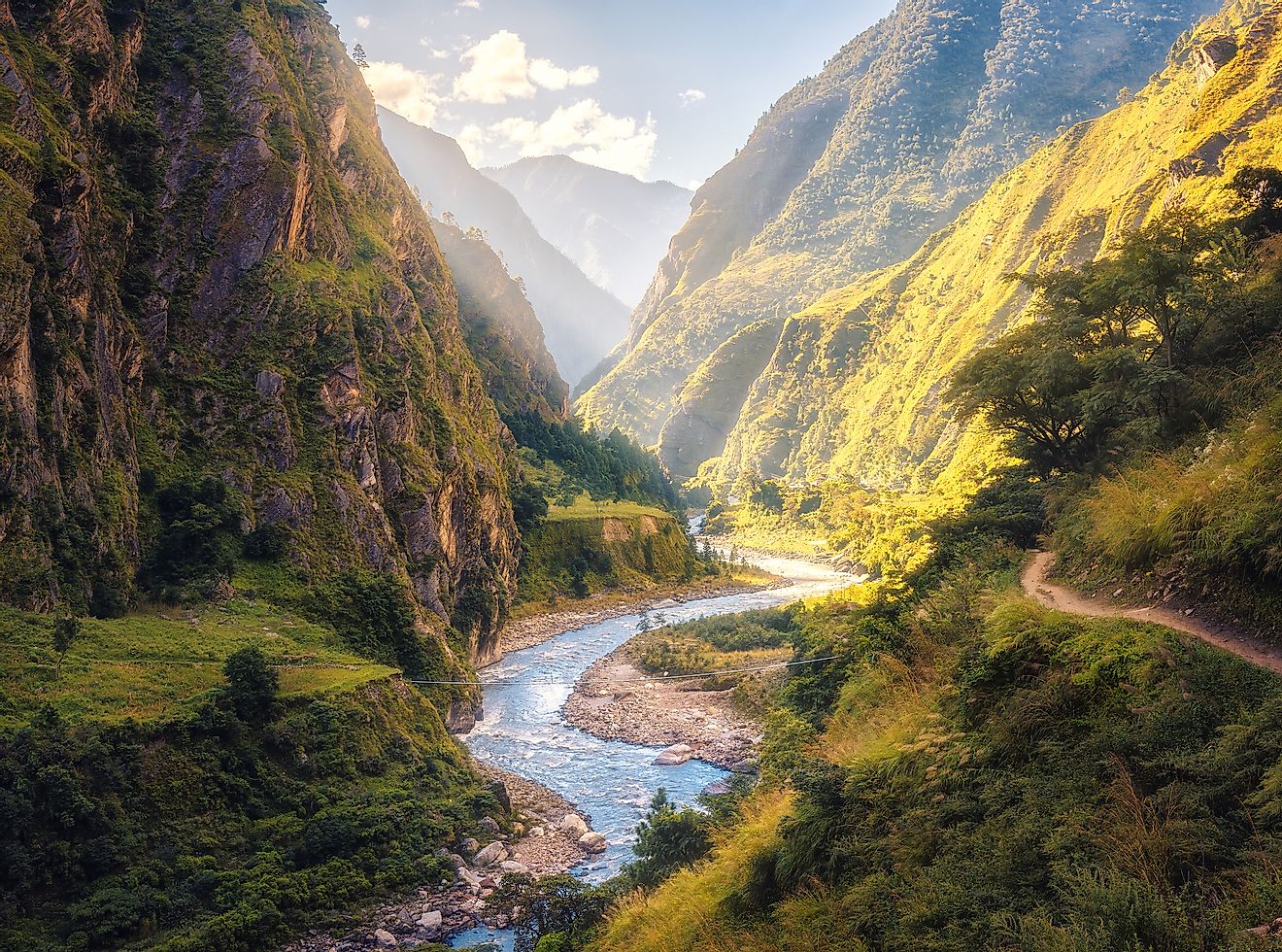 Eastern Himalayan landscape in Nepal.