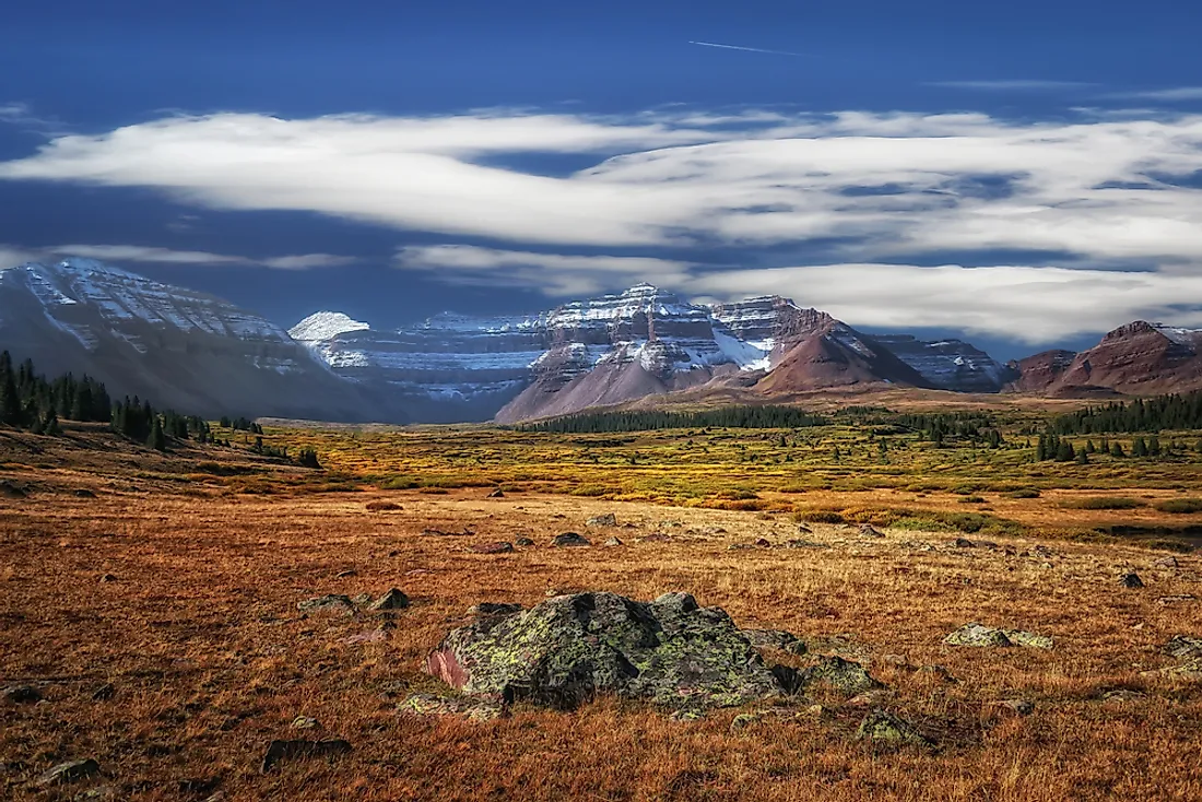 Kings Peak, the highest peak in Utah.